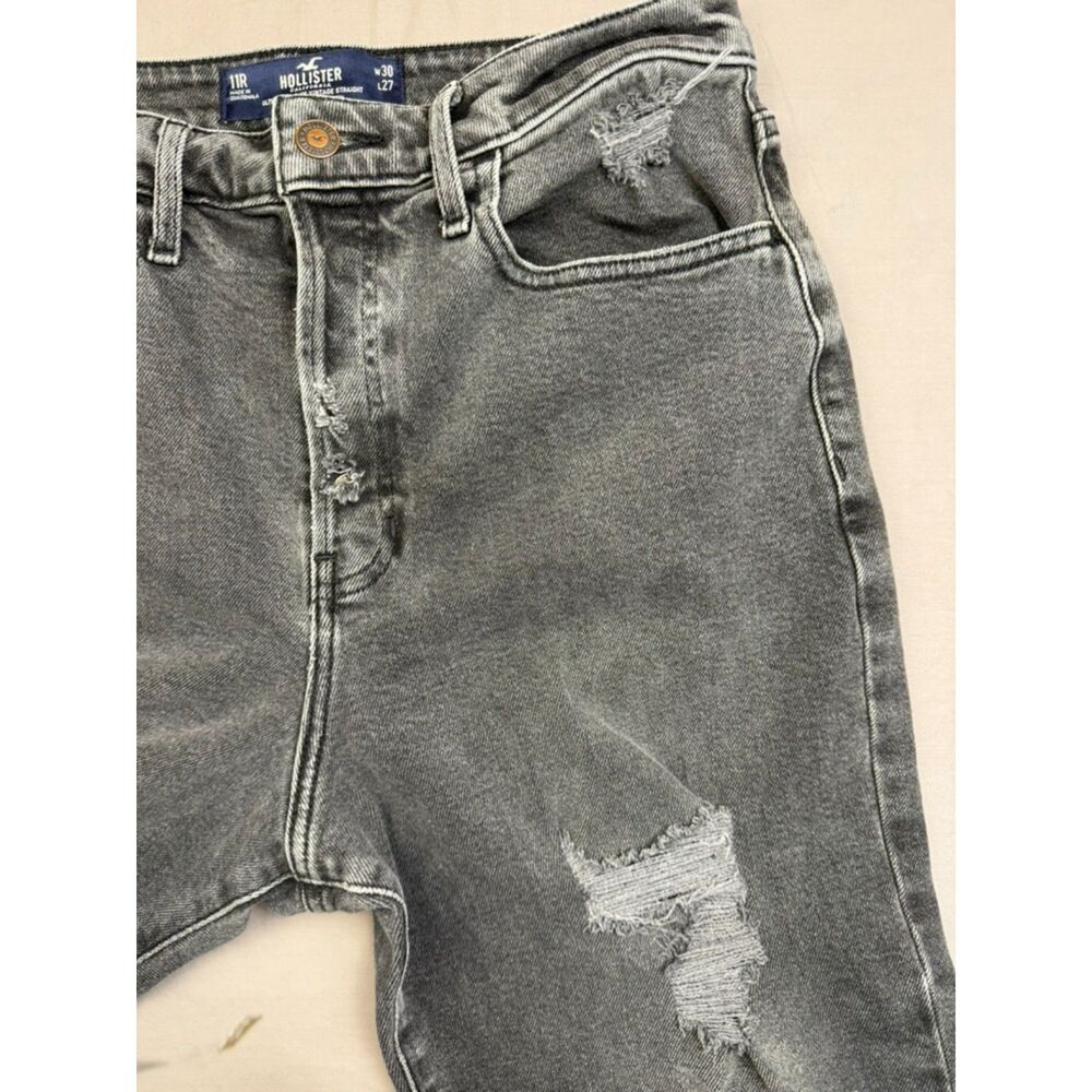Hollister Ultra High Rise Vintage Straight Black Jeans Size 11